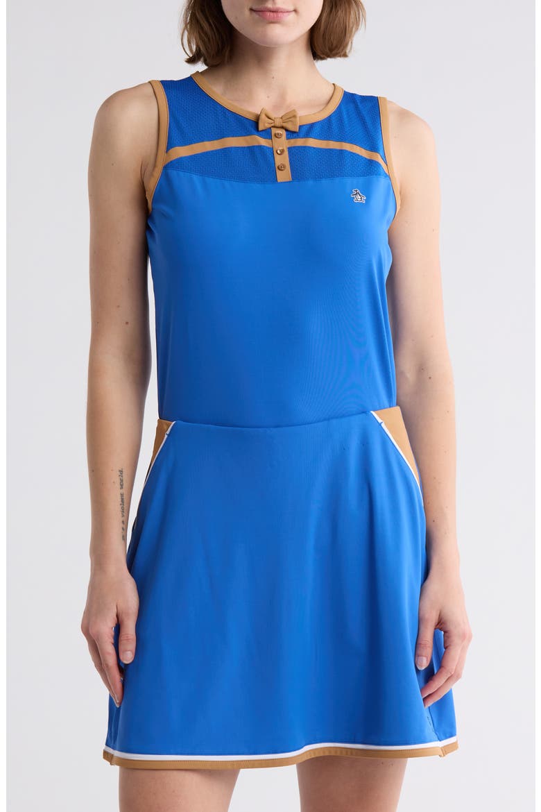Bow Mixed Media Tank, Main, color, NAUTICAL BLUE