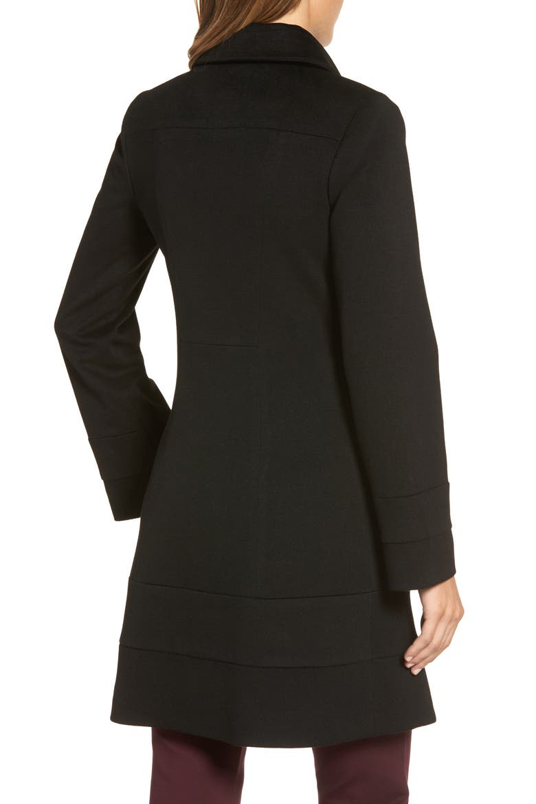 Wool Coat, Alternate, color, BLACK