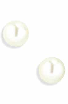 Demi-Fine Freshwater Pearl Stud Earrings