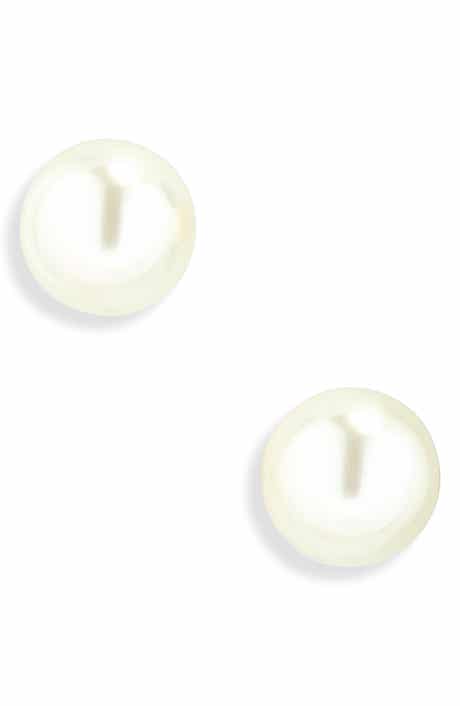Demi-Fine Freshwater Pearl Stud Earrings