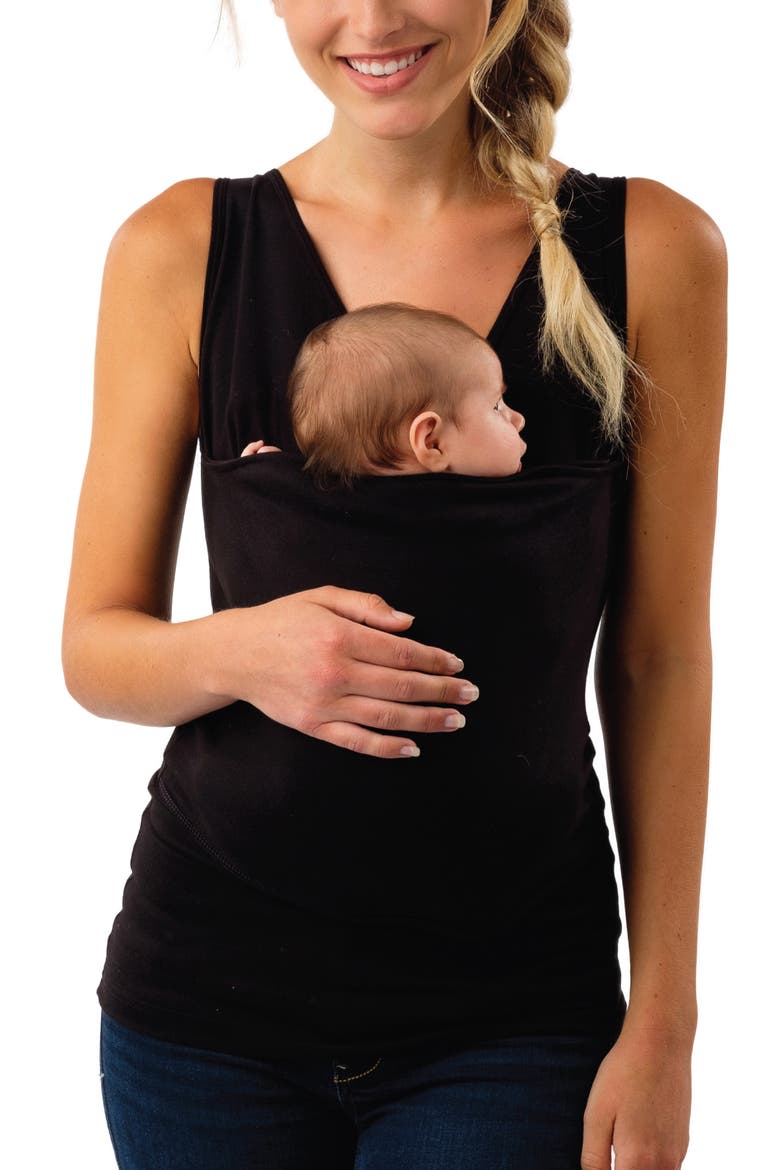 Soothe Maternity/Nursing Tank, Main, color, PURE BLACK