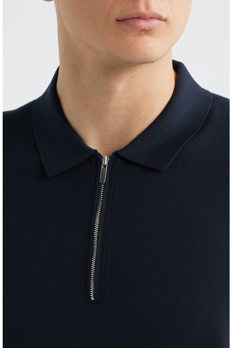 Quarter Zip in Light Bilen Polo, Alternate, color, DARK ECLIPSE