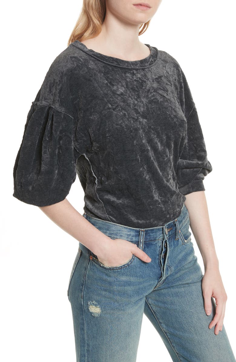 Free People We The Free Milan Velvet Top, Alternate, color, 