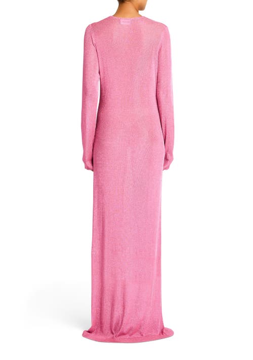 Ser.o.ya Carmel Metallic Knit Maxi Dress