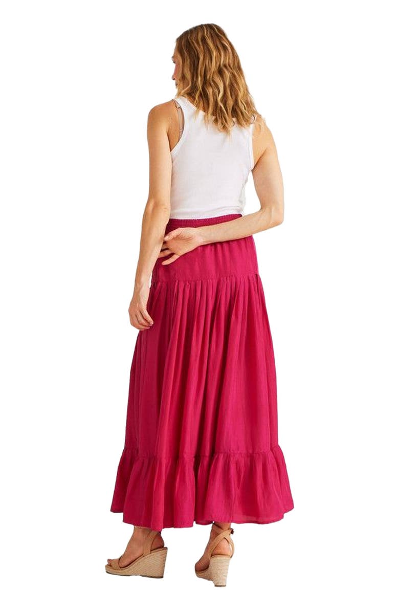 Calypso St. Barth Lourdes Skirt, Alternate, color, Magenta
