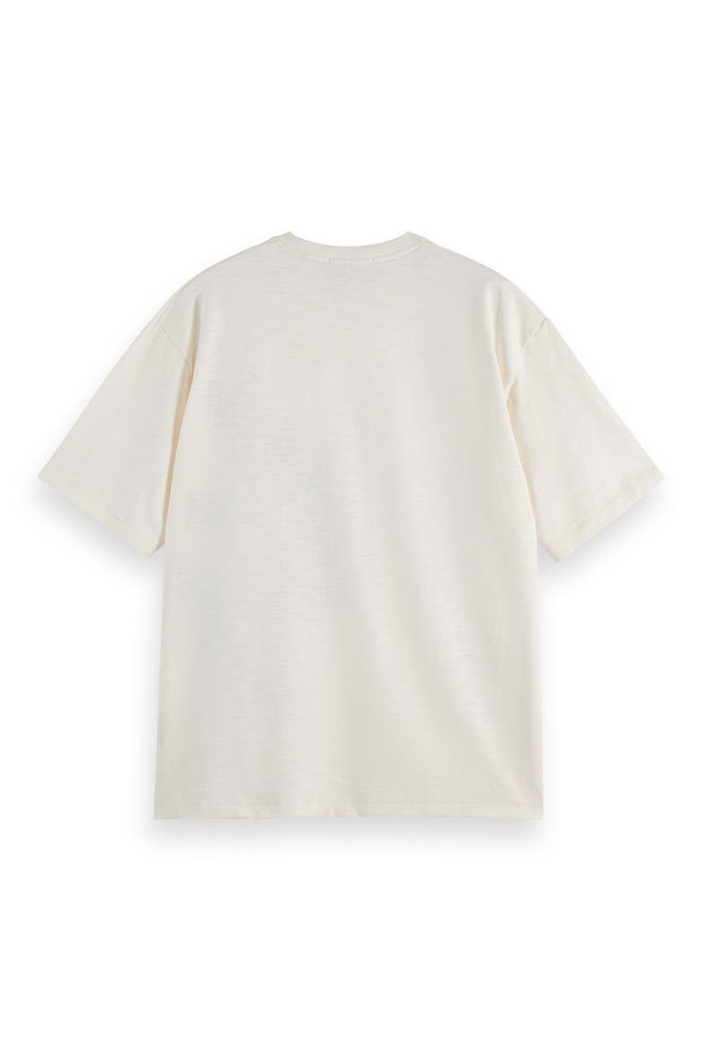 Loose Fit Logo Appliqué T-Shirt, Alternate, color, EGGNOG