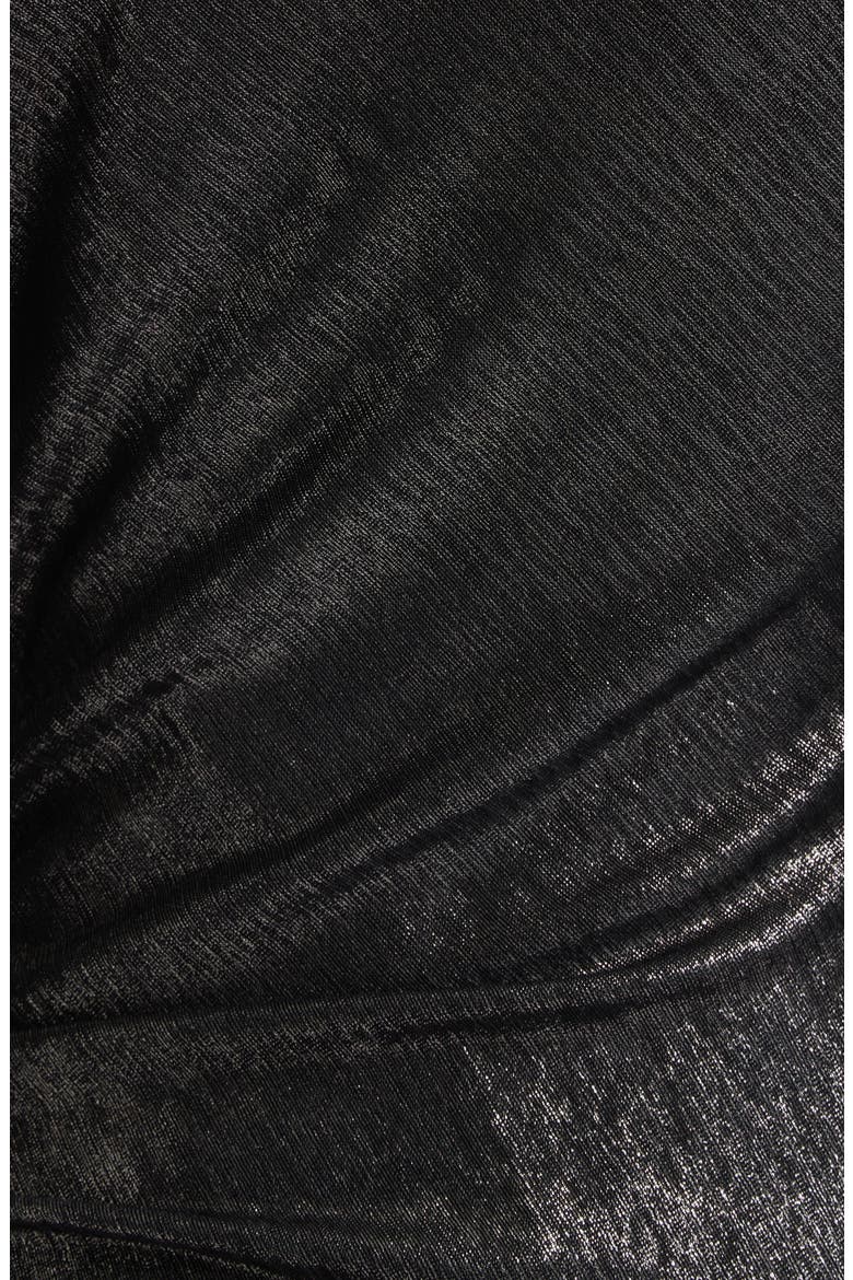 Celine Long Sleeve Ruched Minidress, Alternate, color, GUNMETAL