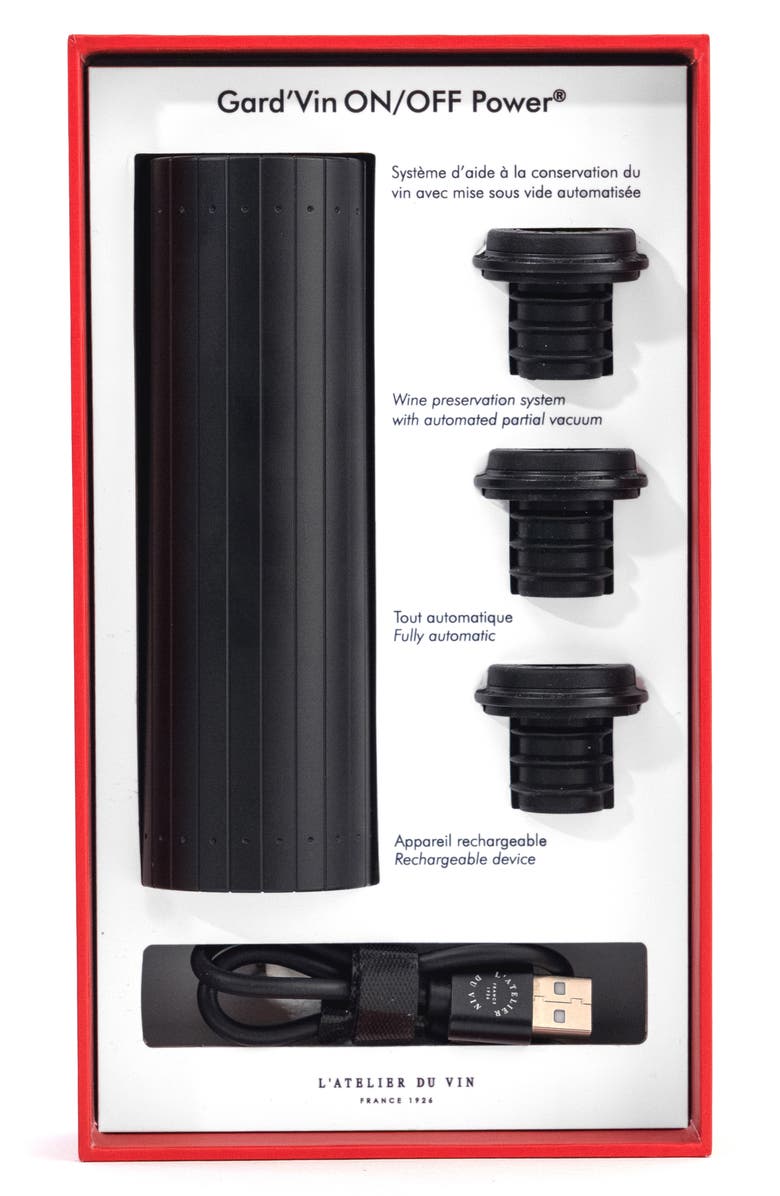 L'Atelier du Vin Gard'Vin ON/OFF<sup>®</sup> Power Wine Preservation System, Main, color,