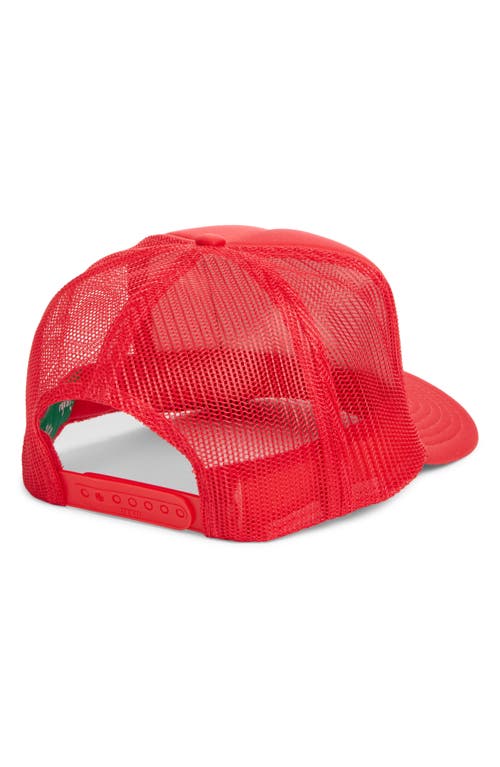 Friday Feelin ' Darlin' Patch Trucker Hat In Red