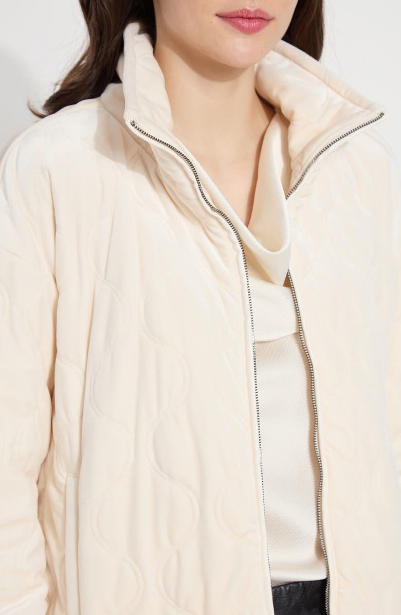 Lysse Quilted Velvet Jacket, Alternate, color, 