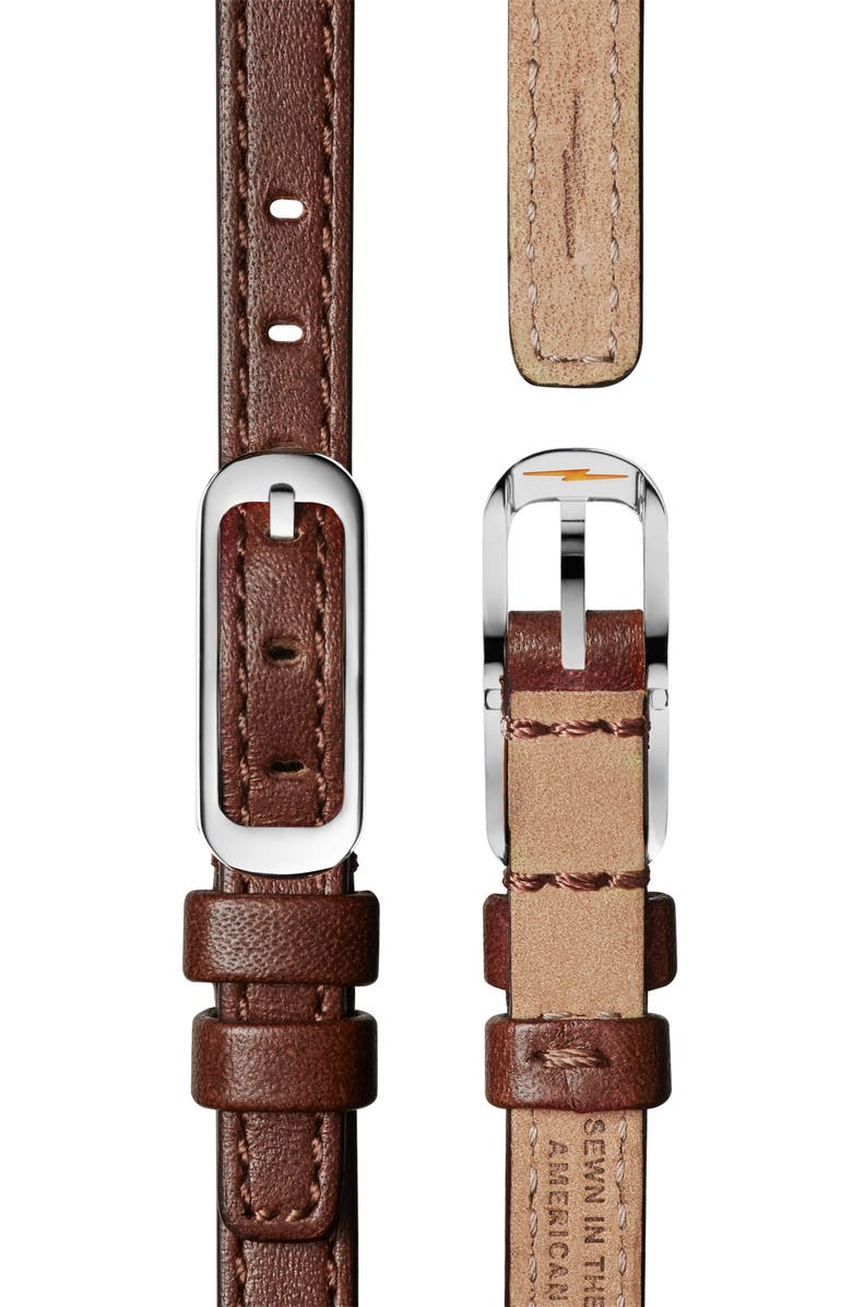 Shinola The Birdy Leather Strap Watch, 34mm, Alternate, color,