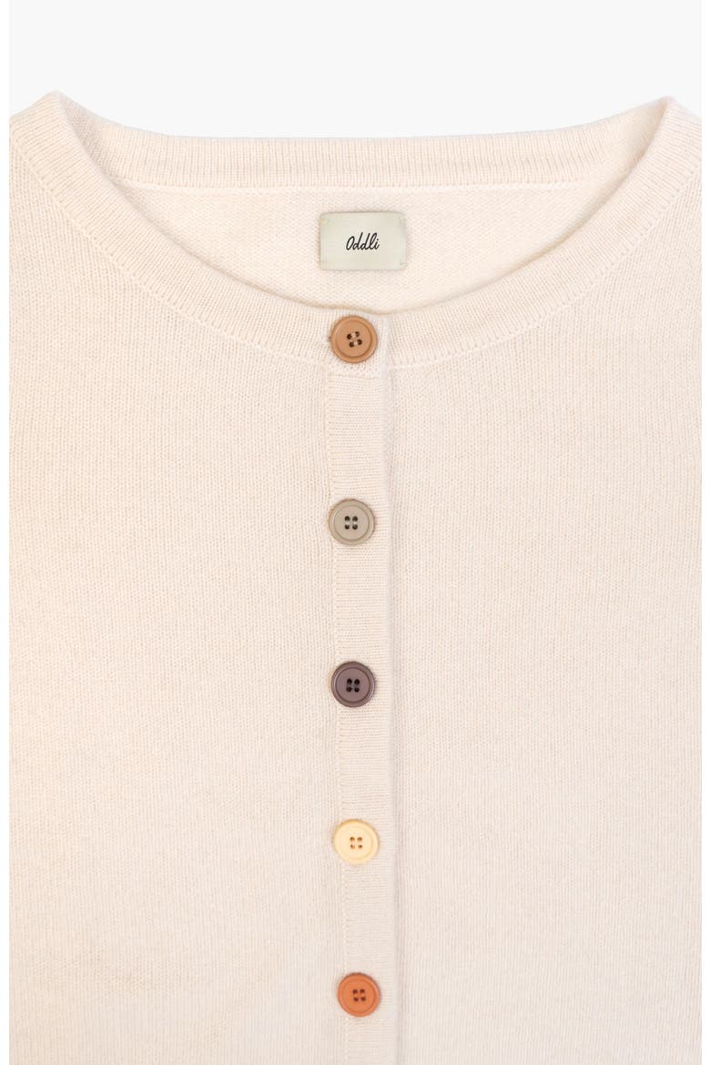 Long Sleeve Cashmere Cardigan, Alternate, color, Cream