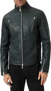 John Varvatos Jared Leather Racer Jacket