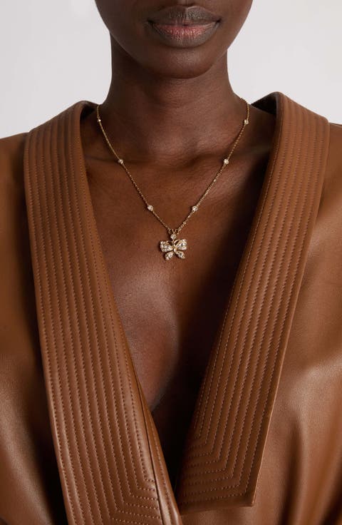 Butterfly Crystal Necklace