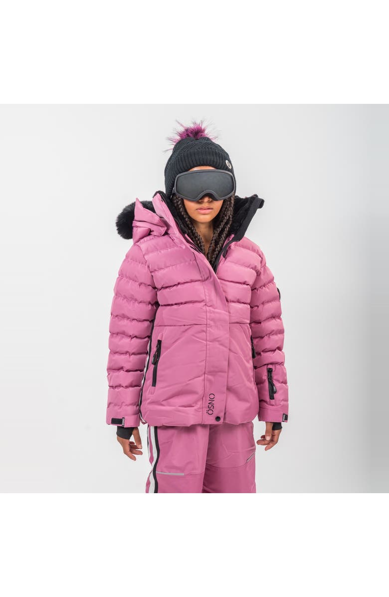 ÖSNO Jenna Luxury Snowsuit, Alternate, color, Pastel Pink