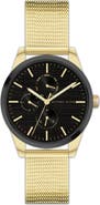 Alfred Sung Mesh Strap Multifunction Watch, 38mm