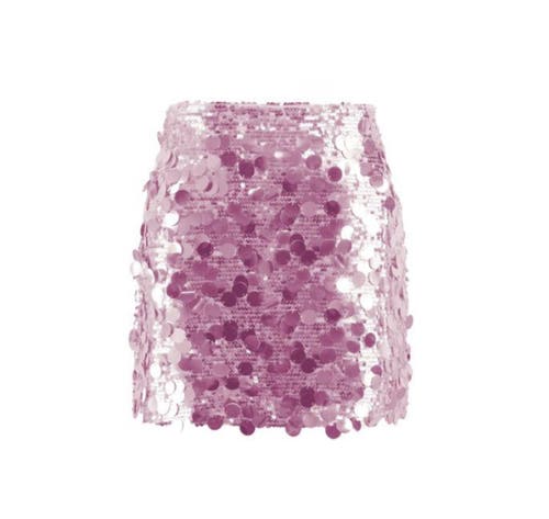 Lola + The Boys Magic Paillette Mini In Light Pink
