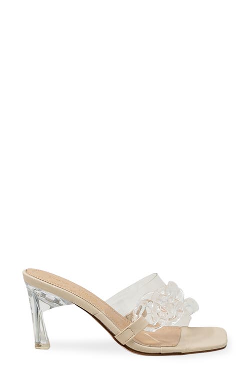 Chase & Chloe Chase And Chloe Chunky Chain Clear Sandal