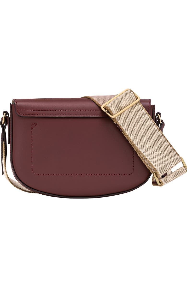 Longchamp Small Empure Leather Crossbody Bag, Alternate, color, Burgundy