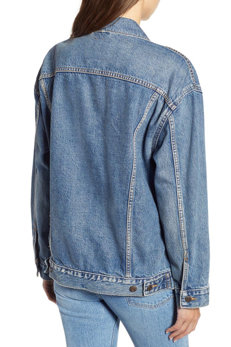 Levi's® Baggy Trucker Denim Jacket, Alternate, color, BUST A MOVE
