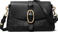 Tory Burch Small T Monogram Soft Pebble Leather Shoulder Bag