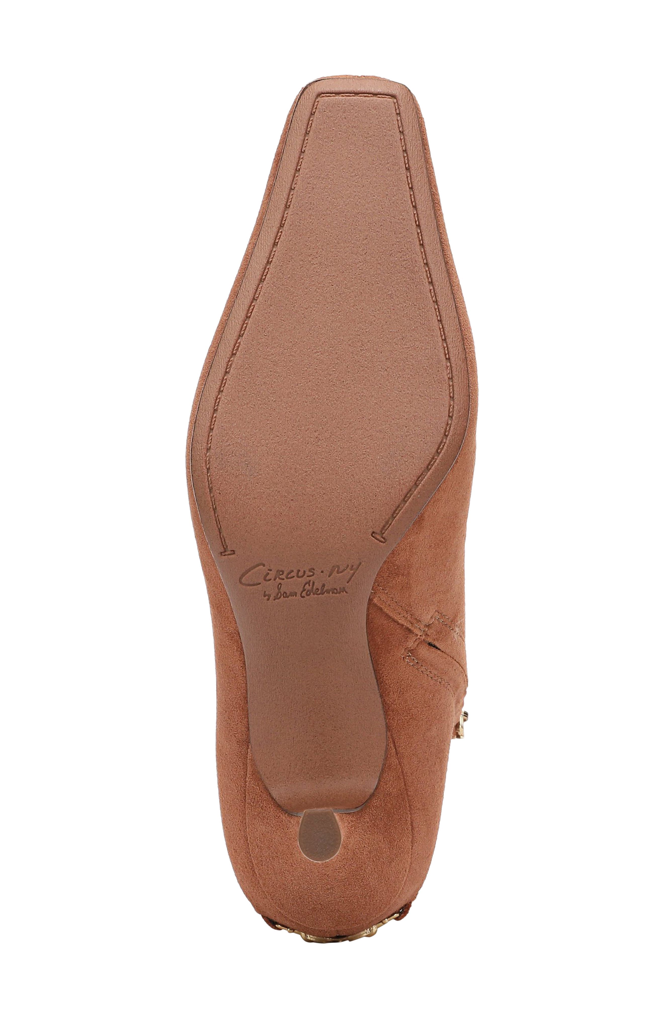 Circus NY by Sam Edelman Laura Snip Toe Bootie, Alternate, color, Rich Cognac