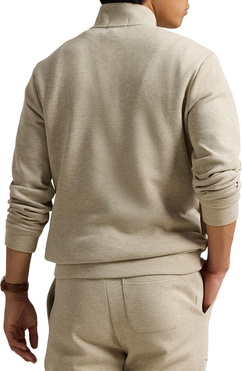 Polo Ralph Lauren Double Knit Piqué Half Zip Pullover, Alternate, color, 
