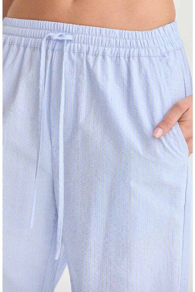 Textured Striped Drawstring Pants, Alternate, color, Light Blue