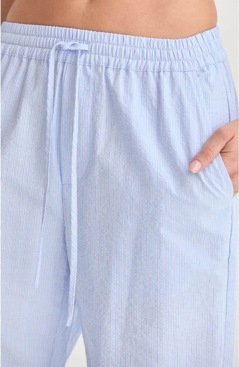 CRESCENT Textured Striped Drawstring Pants, Alternate, color, Light Blue