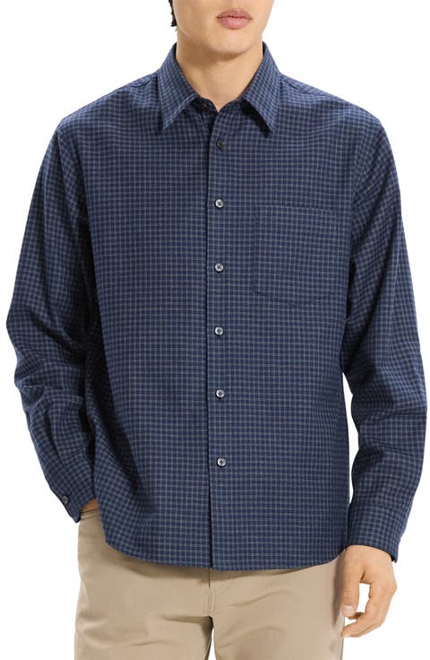 Weekend Woods Check Cotton Button-Up Shirt