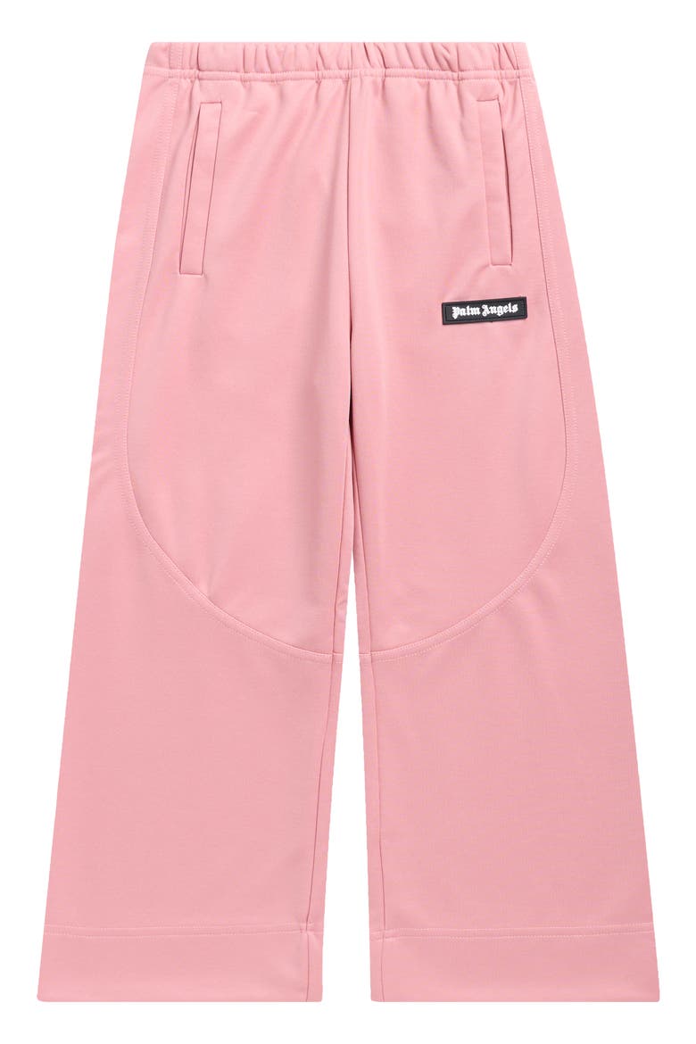 Kids' Wide Leg Track Pants, Main, color, ANTIQUE ROSE OFF WHITE