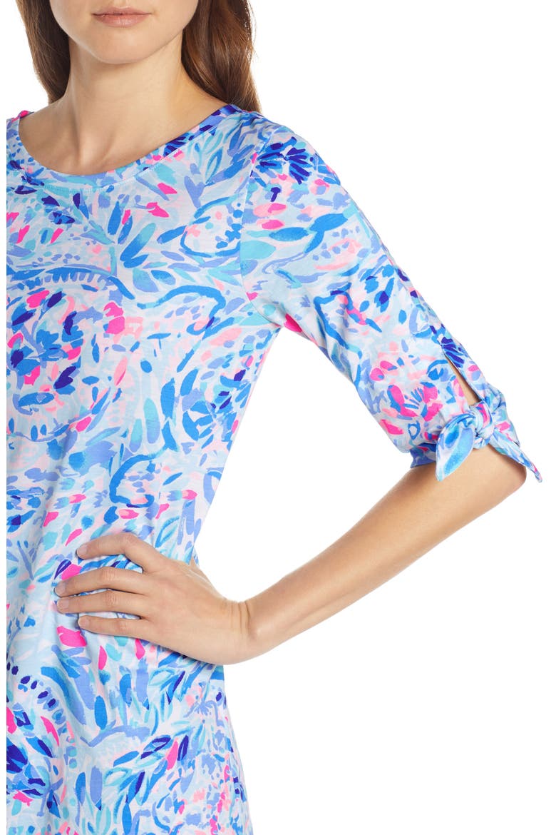 Preston Shift Dress, Alternate, color, BREAKWATER TINT PARTY WAVE