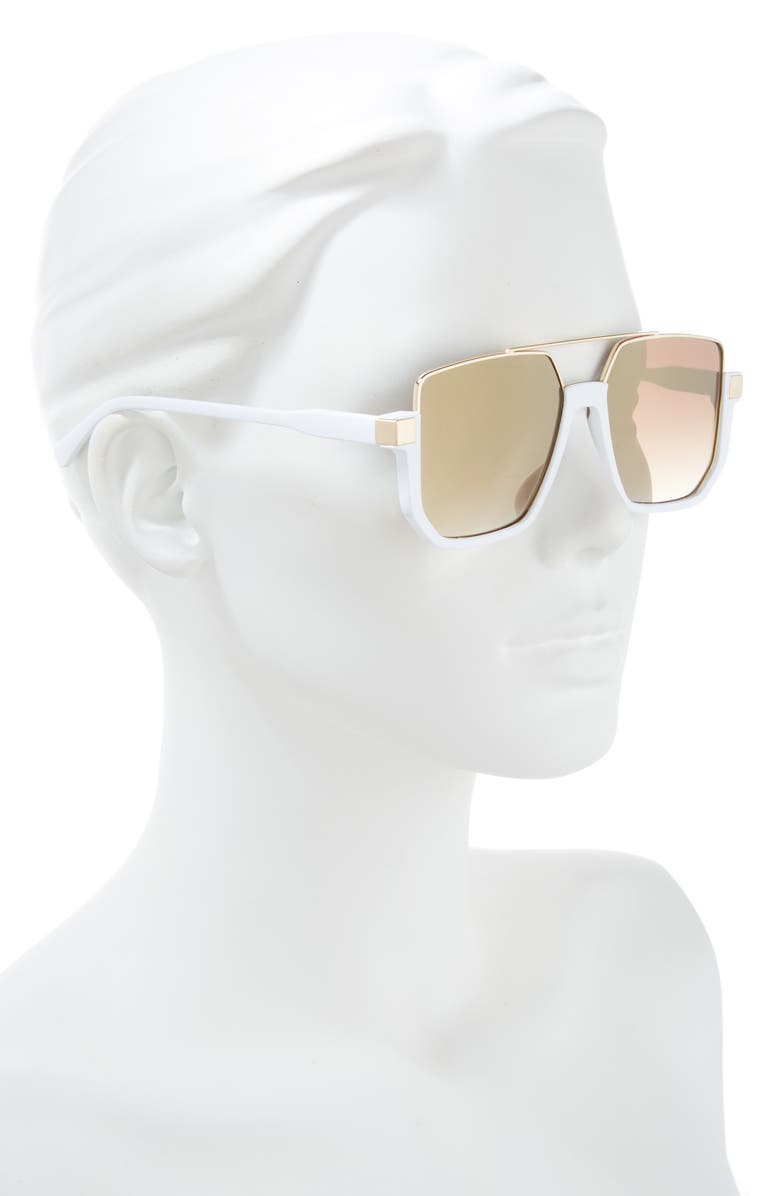 Vince Camuto Browline Navigator Sunglasses, Alternate, color,