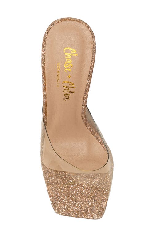 Chase & Chloe Chase And Chloe Clear Strap Stiletto Sandal