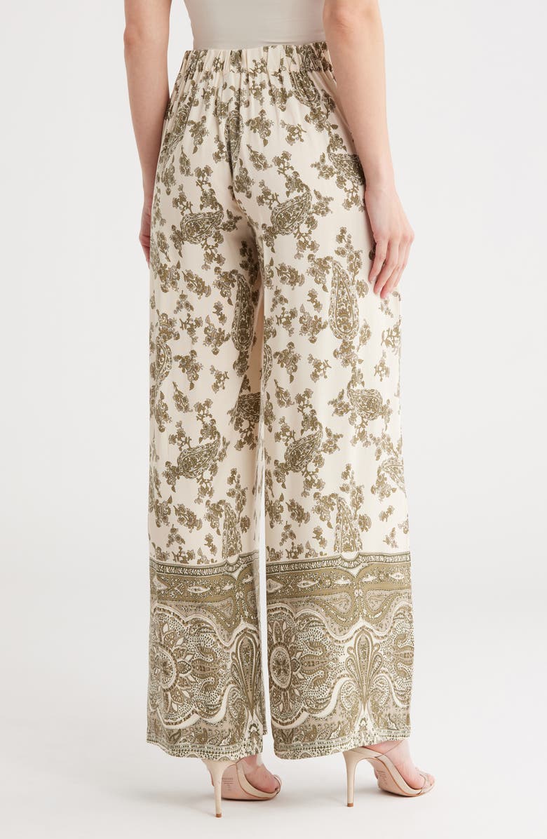Printed Wide Leg Pants