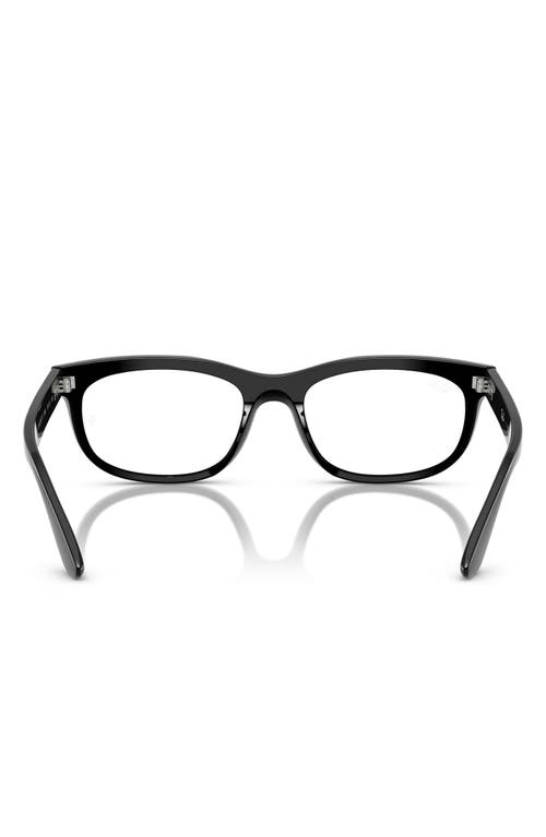 Ray Ban Ray-ban 54mm Rectangular Pillow Optical Glasses In Black