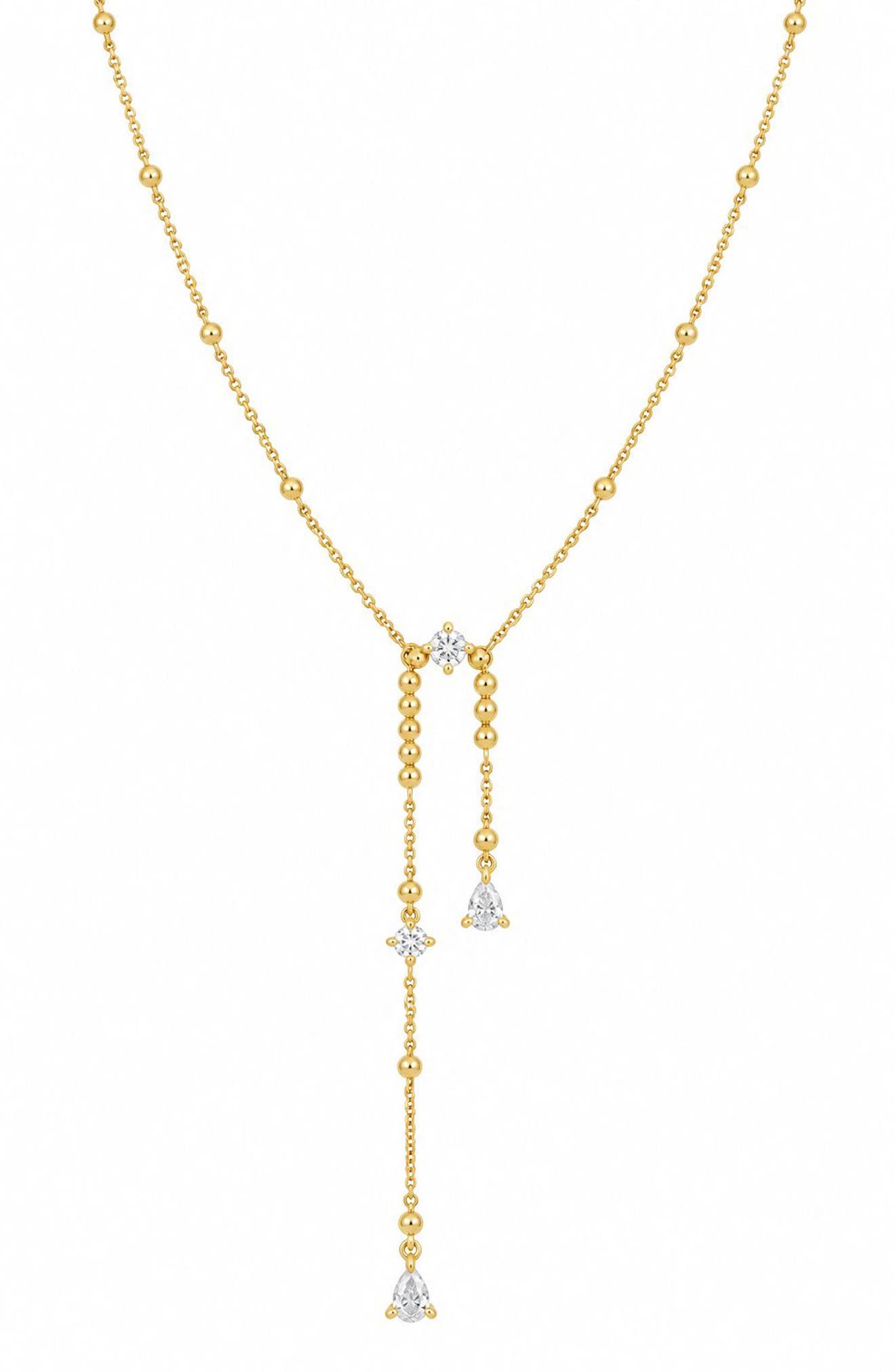 Mykonos 18k Gold Diamond Pendant Necklace