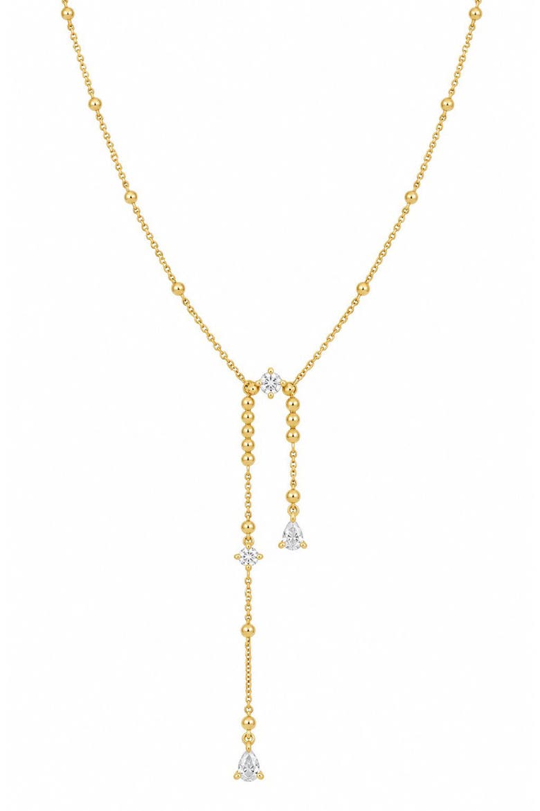 Mykonos 18k Gold Diamond Pendant Necklace, Main, color, 18KY
