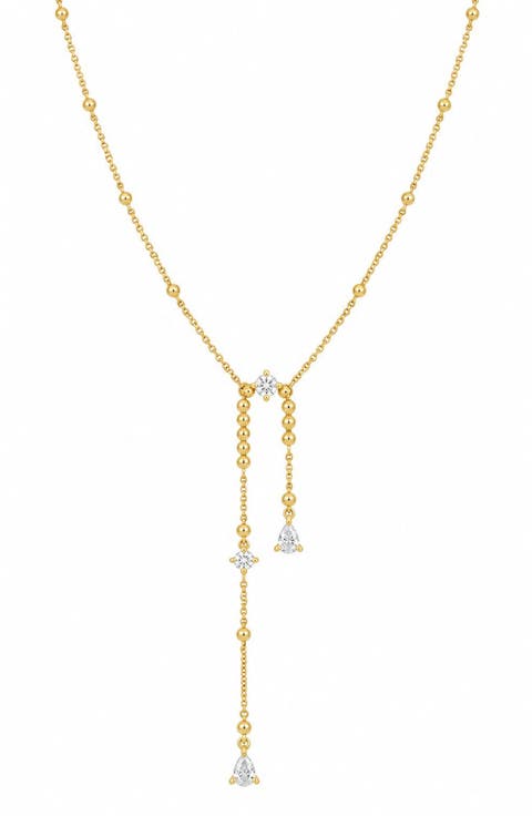 Mykonos 18k Gold Diamond Pendant Necklace