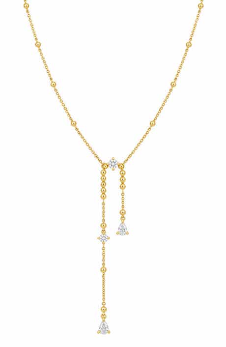 Mykonos 18k Gold Diamond Pendant Necklace