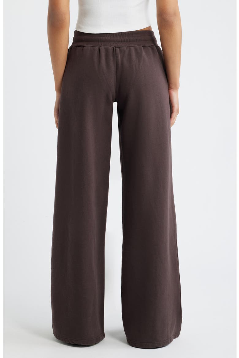 Dodie Wide Leg Cotton Pants, Alternate, color, WASHED BROWN