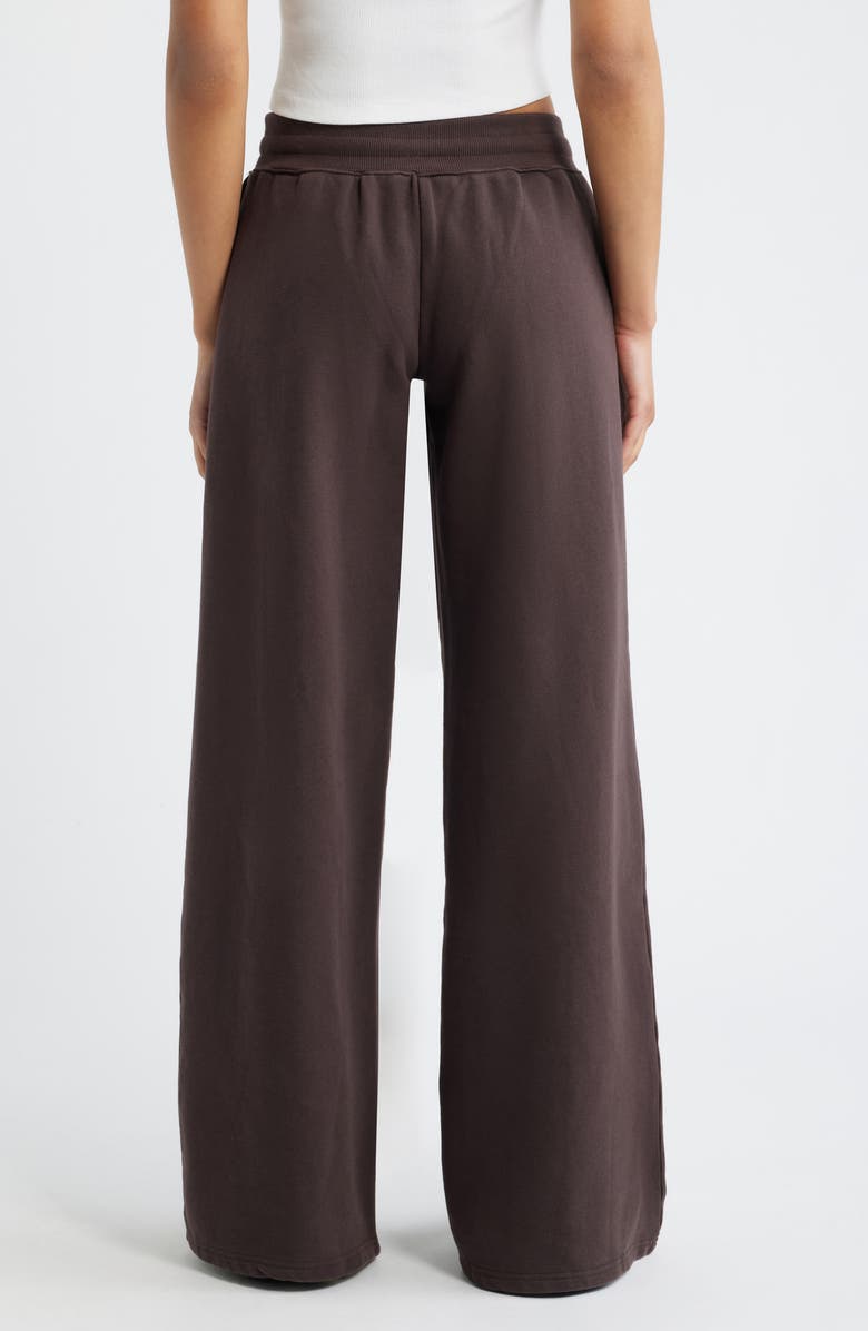 Princess Polly Dodie Wide Leg Cotton Pants, Alternate, color, Washed Brown