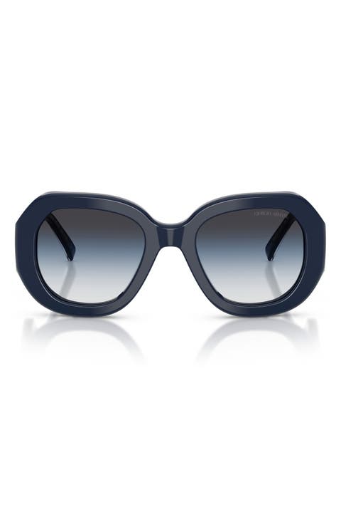 51mm Gradient Square Sunglasses