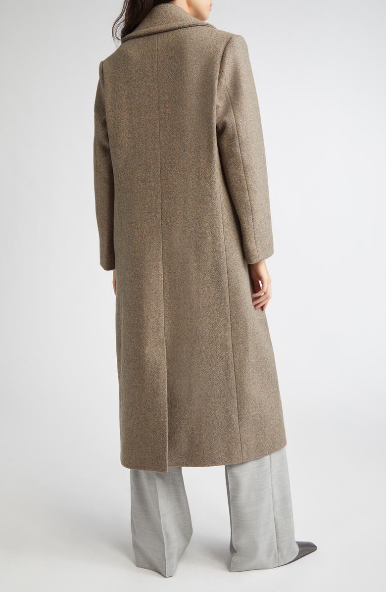 Johnstons of Elgin Great Double Breasted Wool Coat, Alternate, color, Partridge Tweed Herringbone