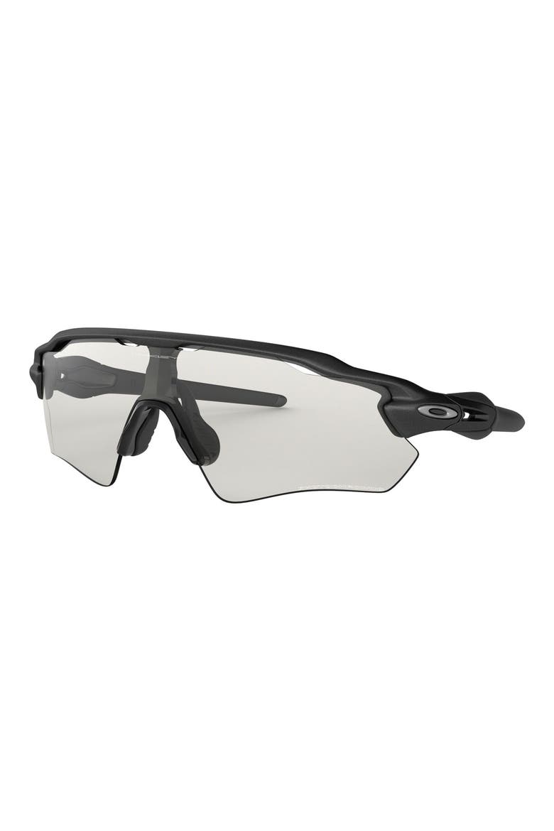Radar® EV Path 138mm Polarized Photochromic Shield Wrap Sunglasses, Alternate, color, STEEL/ BLACK