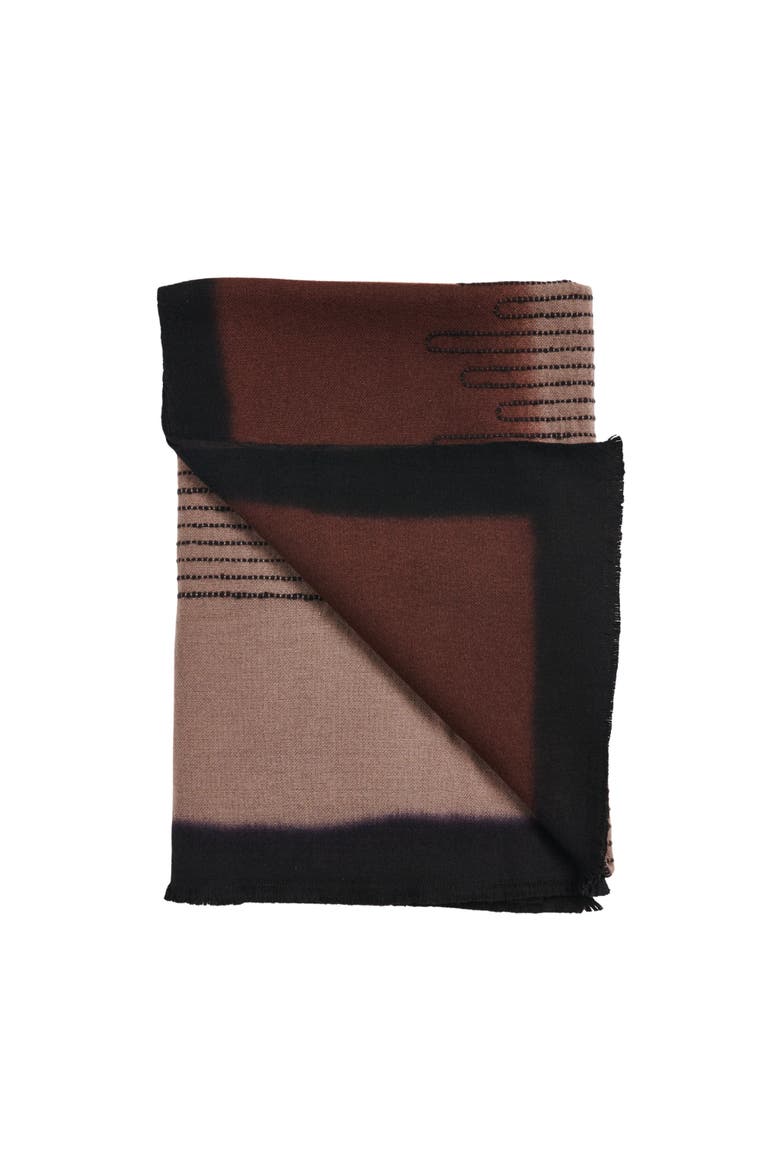 Handwoven Myrtle Drift Merino Throw, Main, color, Mink