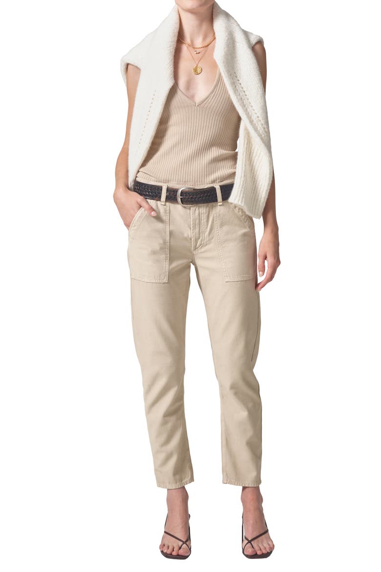 Leah Sateen Cargo Pants, Alternate, color, TAOS SAND