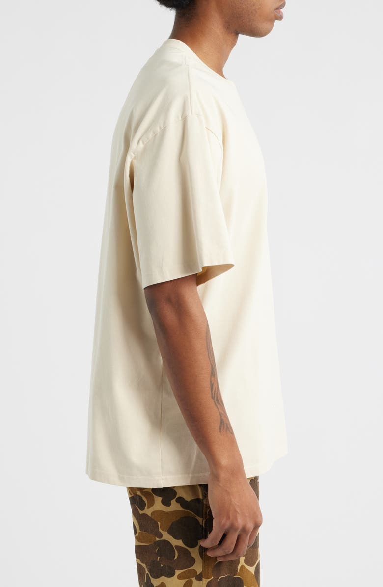 RtA Colin Oversize Logo Graphic T-Shirt, Alternate, color, Tan