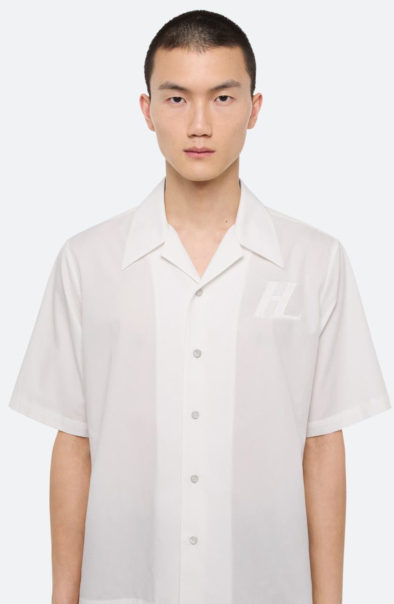 Helmut Lang Boxy Soft Broad Poplin Camp Shirt, Alternate, color, White - 100