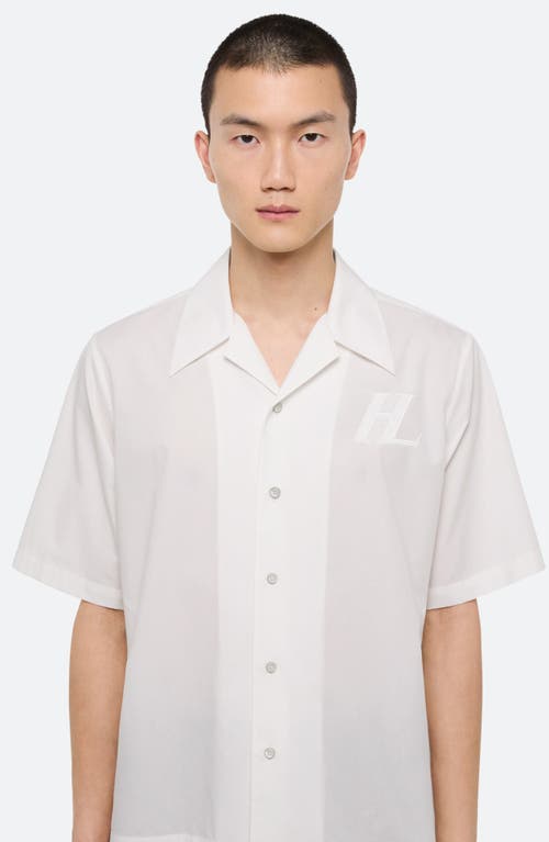 Helmut Lang Boxy Soft Broad Poplin Camp Shirt
